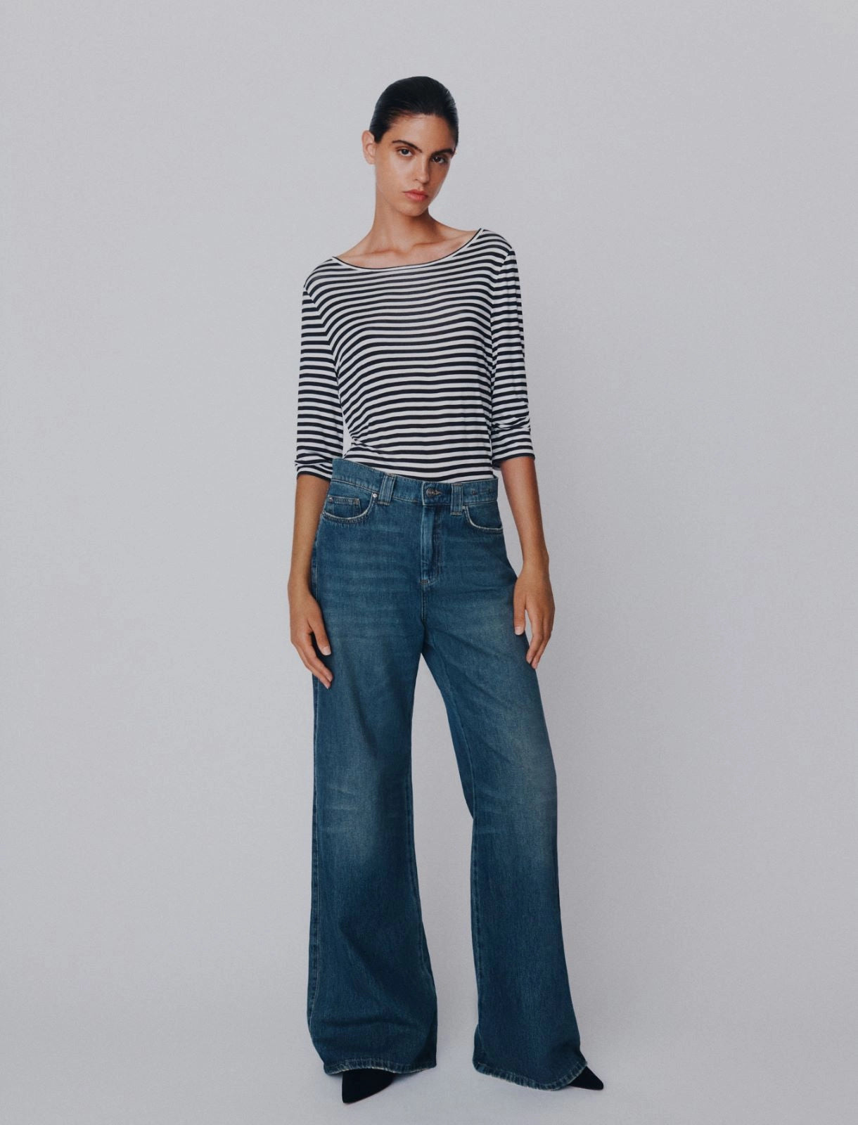 MARELLA Jeans wide leg a vita alta